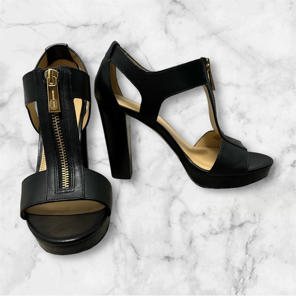 Michael Kors Berkley Leather Platform Sandals
